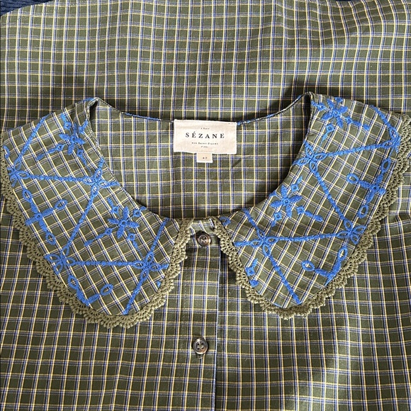 Sézane embroidered collar blouse - Picture 3 of 7